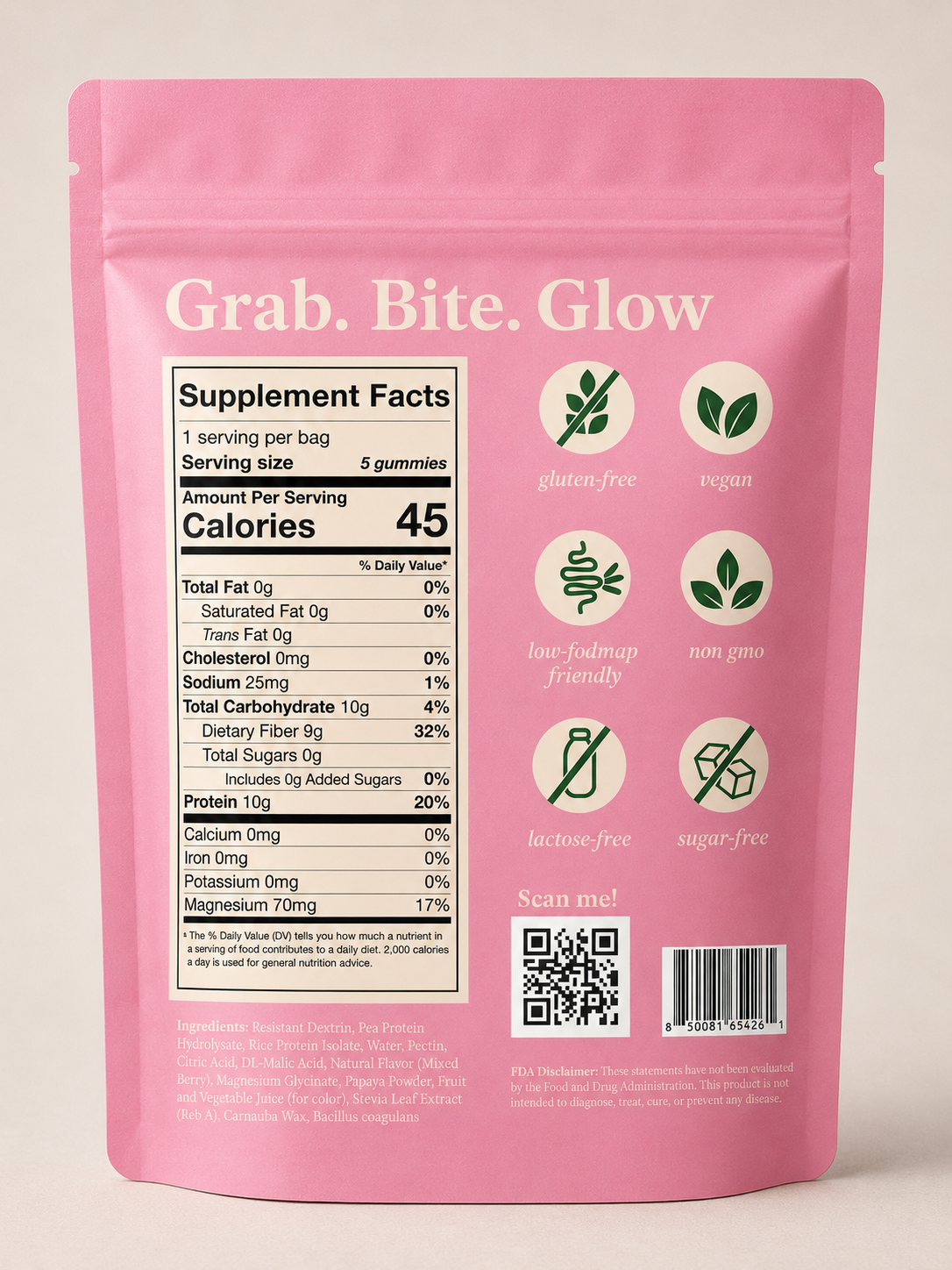 Protein Fiber Gummies - 8 Sachet Variety Pack